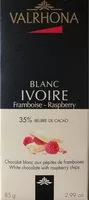 Mängden socker i Tablette Chocolat Blanc Aux Pépites De Framboise