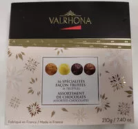 Mängden socker i 16 spécialités façon truffes - Assortiment de chocolats