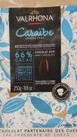 Mängden socker i Chocolat noir Caraïbe grands crus à pâtisser et à déguster