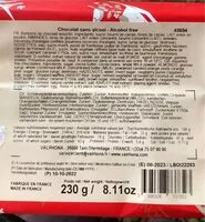 Mängden socker i Chocolat