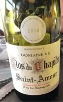 Mängden socker i Vin rouge Domaine du Clos du Chapitre Saint-Amour