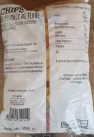 Mängden socker i Chips de pommes de pommes de tetre