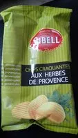 Mängden socker i Chips craquantes aux herbes de Provence