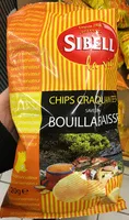 Mängden socker i Chips craquantes saveur bouillabaisse