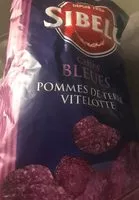 Mängden socker i Chips bleues pommes de terre Vitelotte