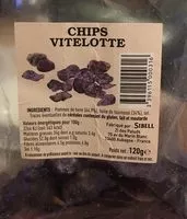 Mängden socker i Chips vitelotte