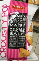 Mängden socker i Crousty Pop Snack poppé Maïs arôme naturel salé