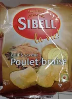 Mängden socker i Chips saveur Poulet braisé