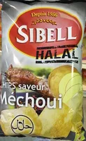 Mängden socker i Chips saveur Méchoui