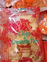 Mängden socker i Chips de Crevette Thai au piment, gingembre et citron