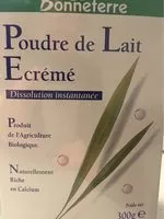 Mängden socker i Bonneterre poudre de lait écrémé