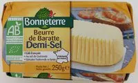 Mängden socker i Beurre de baratte demi-sel