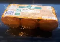 Mängden socker i Palets Bretons