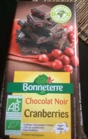 Mängden socker i Chocolat noir cranberries