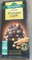 Mängden socker i Chocolat Noir Oranges Confites