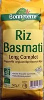 Mängden socker i Riz Basmati long complet