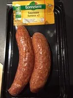 Mängden socker i Saucisses Fumees X2