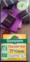 Mängden socker i Chocolat Noir 71% Cacao