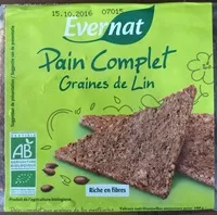Mängden socker i Pain Complet Graines de Lin