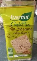 Mängden socker i Galette Riz Sesame Extra Fines