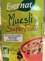 Mängden socker i Muesli Superfruits