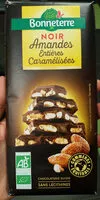 Mängden socker i Chocolat noir amandes entières caramélisées