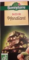 Mängden socker i Chocolat "Noir mendiant"