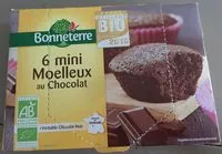 Mängden socker i 6 mini moelleux au chocolat