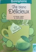 Mängden socker i Thé blanc citron vert & agrumes