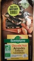 Mängden socker i Chocolat Noir Amandes Entières Caramélisées