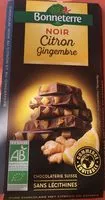 Mängden socker i Chocolat noir citron gingembre