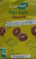 Mängden socker i P'tits sablés chocolat sans gluten