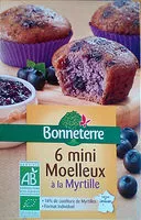 Mängden socker i Mini moelleux à la myrtille