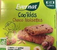 Mängden socker i Coo'kids choco noisettes