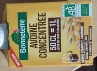 Mängden socker i Avoine concentrée