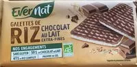 Mängden socker i Galettes de riz chocolat au lait extra-fines