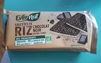 Mängden socker i Galettes de riz au chocolat noir
