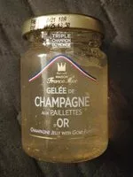 Mängden socker i Gelée de champagne aux paillettes d'or