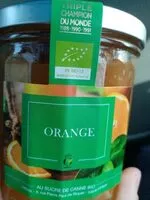 Mängden socker i Confiture d'oranges BIO