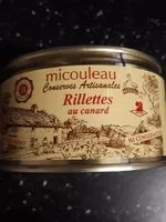 Mängden socker i Rillettes au canard