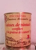 Mängden socker i Cuisses de pintade confites