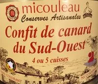 Mängden socker i Confit de canard