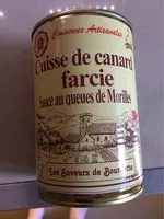 Mängden socker i Cuisses de canard farcie