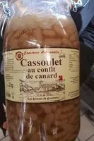 Mängden socker i Cassoulet au confit de canard