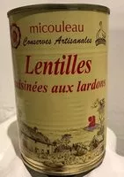 Mängden socker i Lentilles Cuisinées aux Lardons