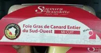 Mängden socker i Foie gras de canard entier du Sud-Ouest mi-cuit