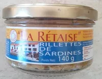 Mängden socker i Rillettes de Sardines