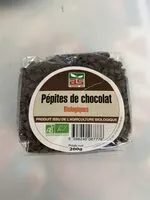 Mängden socker i Pépites de chocolat noir biologiques 60% cacao