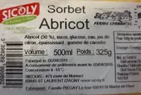 Mängden socker i Sorbet abricot