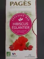 Mängden socker i Infusion hibiscus eglantier